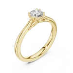 Essence Round Brilliant Solitaire Ring
