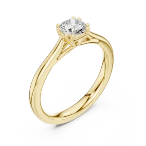 Essence Round Brilliant Solitaire Ring