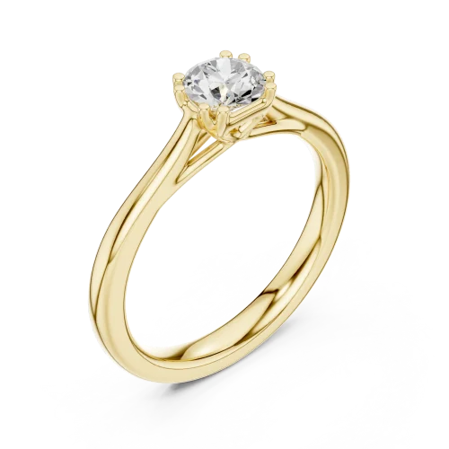 Essence Round Brilliant Solitaire Ring