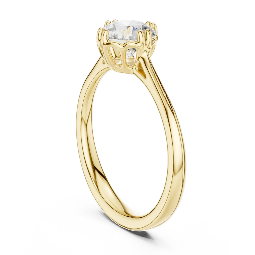 Essence Round Brilliant Solitaire Engagement Ring - Image 3