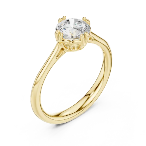 Essence Round Brilliant Solitaire Engagement Ring