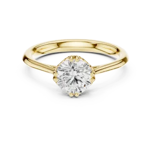 Essence Round Brilliant Solitaire Engagement Ring - Image 2
