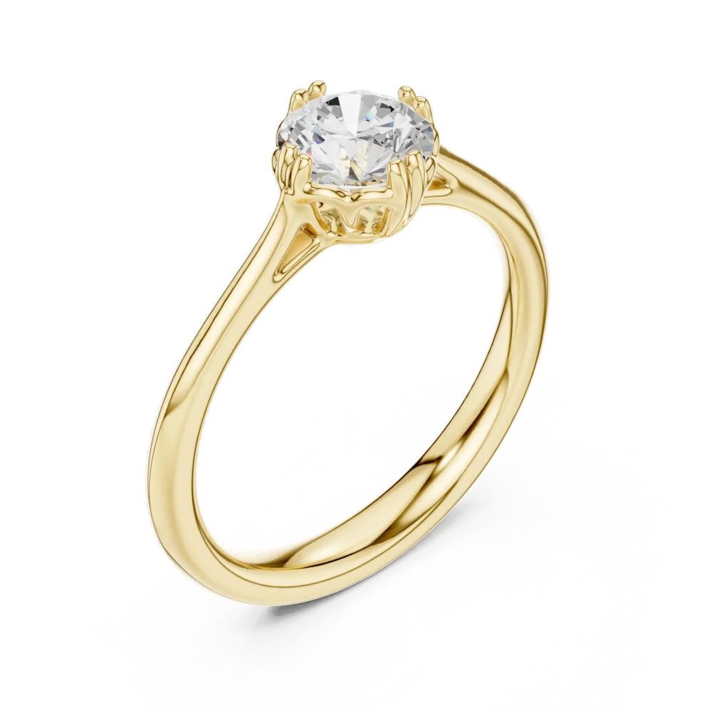 Experience timeless grace with our Essence round Solitaire ring. Featuring a brilliant DIAMEUR lab-grown diamond, it is the perfect modern classic choice.