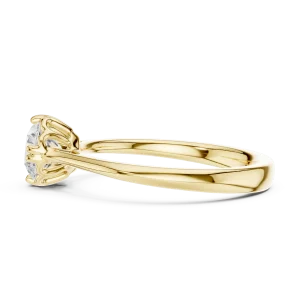 Essence Round Brilliant Cut Architectural Solitaire Ring - Image 4