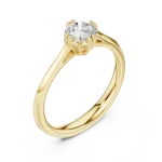 Essence Round Brilliant Cut Solitaire Ring