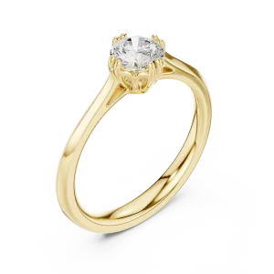 Essence Round Brilliant Cut Solitaire Ring