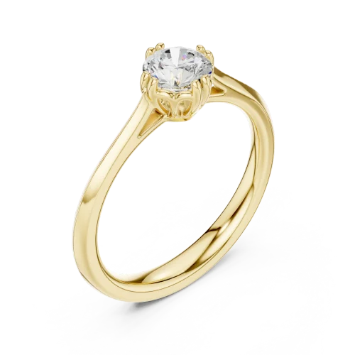 Essence Round Brilliant Cut Solitaire Ring