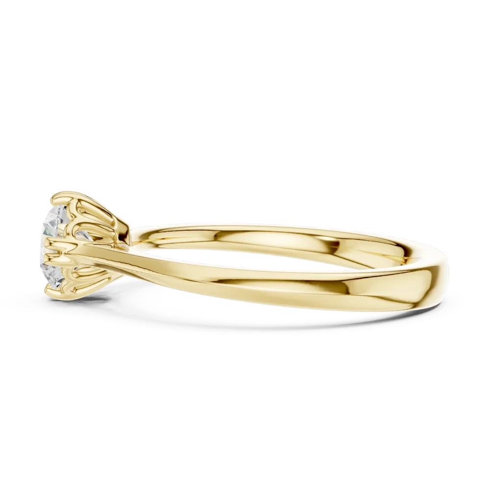 Essence Round Brilliant Cut Solitaire Ring - Image 4