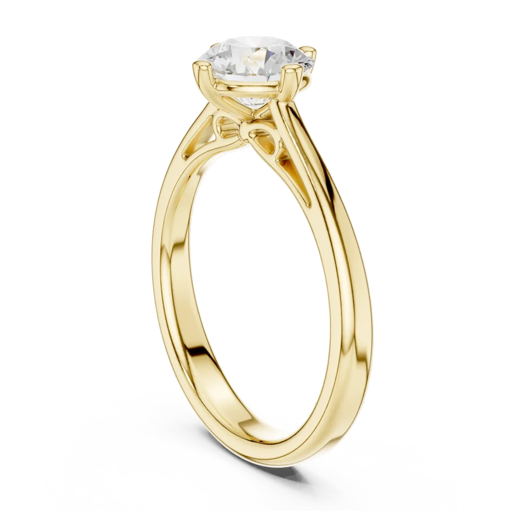 Essence Round Brilliant Cut Solitaire Ring - Image 3