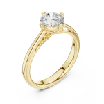 Essence Round Brilliant Cut Solitaire Ring