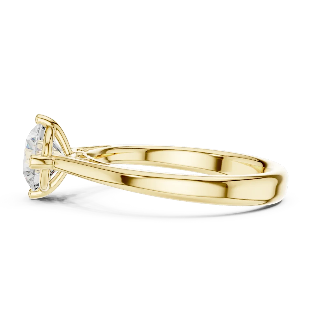 Essence Round Brilliant Cut Solitaire Ring - Image 4