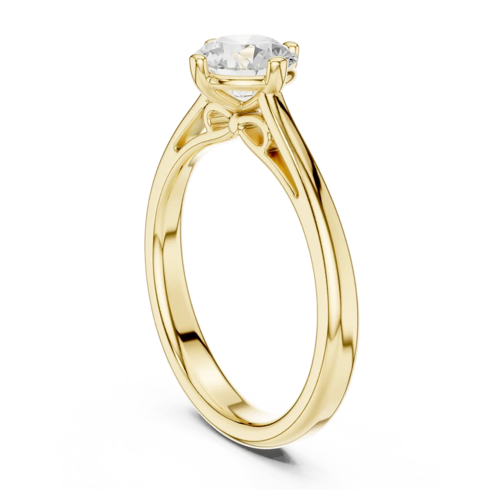 Essence Round Brilliant Cut Solitaire Ring - Image 3