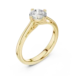 Essence Round Brilliant Cut Solitaire Ring