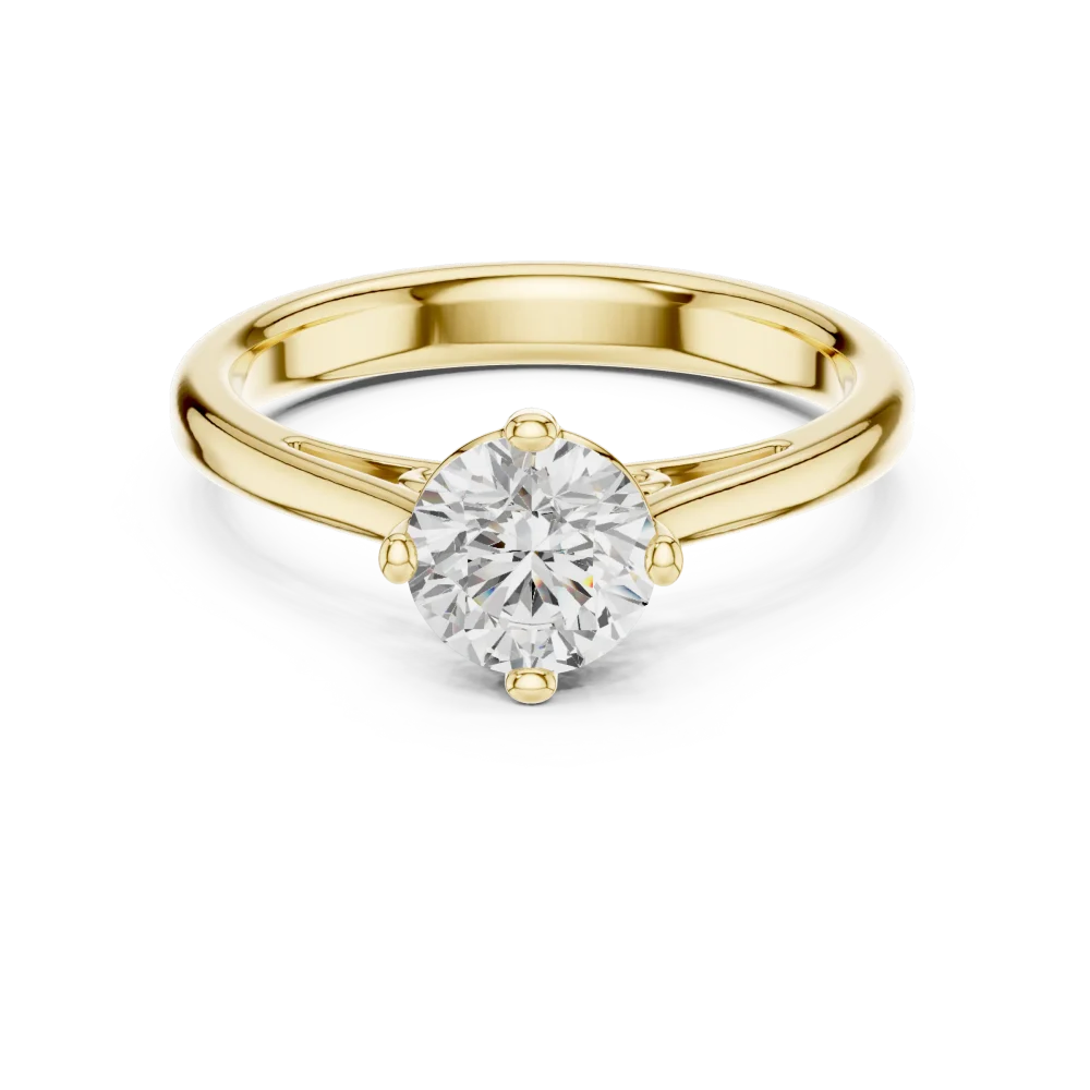 Essence Round Brilliant Cut Solitaire Ring - Image 2