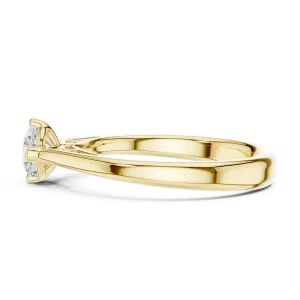 Essence Round Brilliant Cut Architectural Solitaire Ring - Image 4