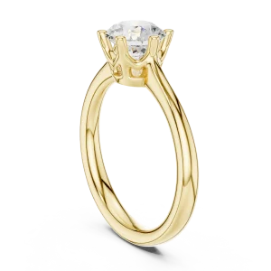 Essence Round Brilliant Cut Six-Prong Solitaire Ring - Image 3