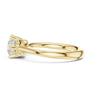 Essence Round Brilliant Cut Six-Prong Solitaire Ring - Image 4
