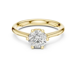 Essence Round Brilliant Cut Six-Prong Solitaire Ring - Image 2