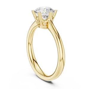 Essence Round Brilliant Cut Solitaire Engagement Ring - Image 3