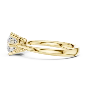 Essence Round Brilliant Cut Solitaire Engagement Ring - Image 4