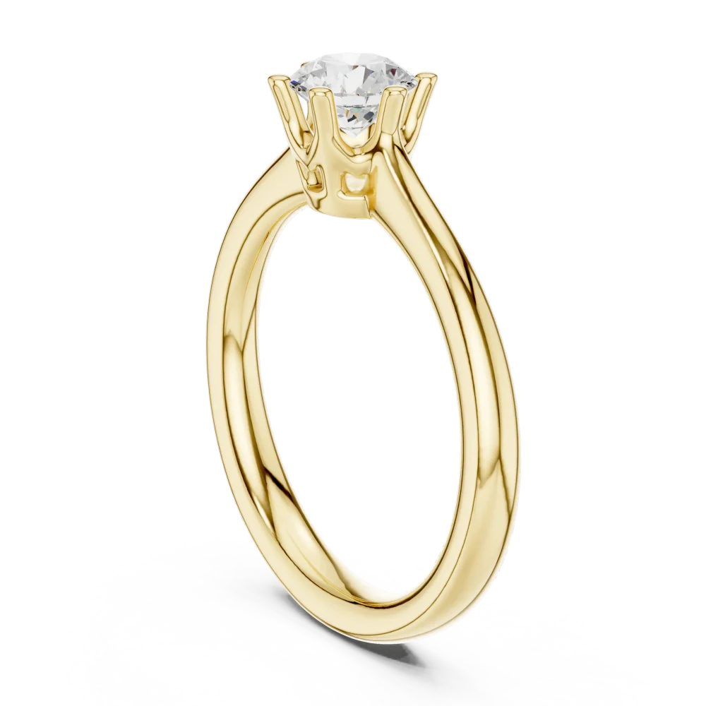 Essence Round Brilliant Cut Solitaire Ring - Image 3
