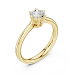 Essence Round Brilliant Cut Solitaire Ring