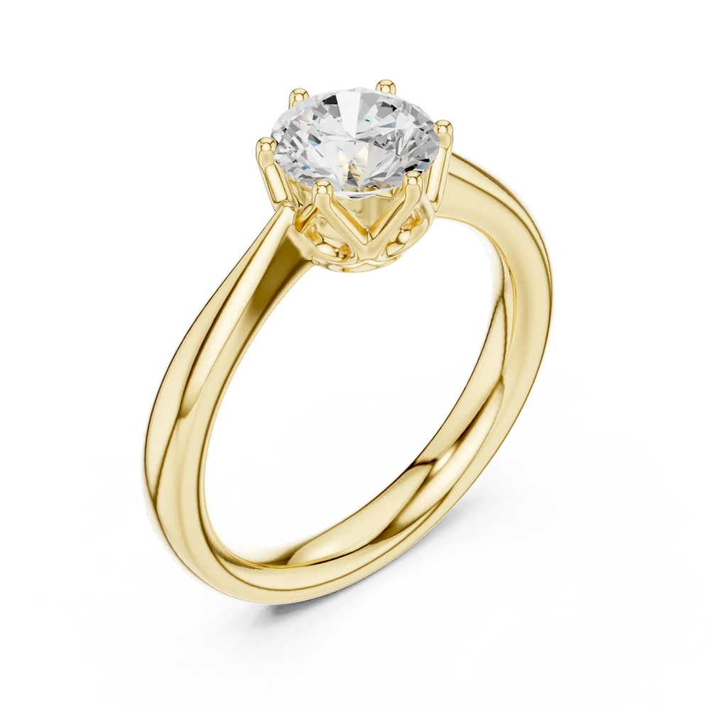Experience unmatched brilliance with our Round Cut DIAMEUR diamond Solitaire ring. A modern classic designed to sparkle for eternity. Shop the collection.