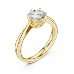 Essence Round Brilliant Cut Solitaire Engagement Ring
