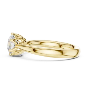 Essence Round Brilliant Cut Solitaire Engagement Ring - Image 4