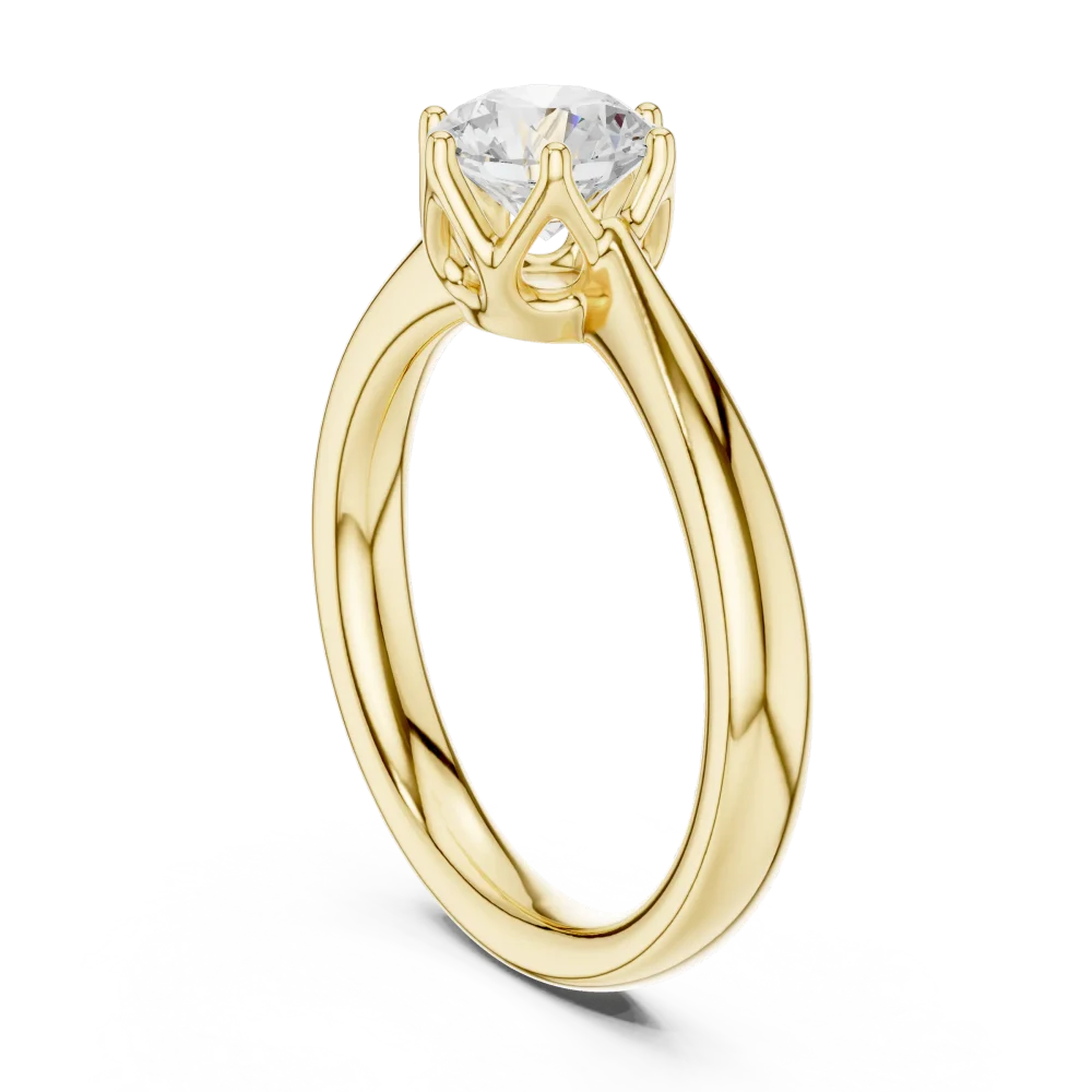Essence Round Brilliant Cut Solitaire Ring - Image 3