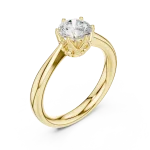 Essence Round Brilliant Cut Solitaire Ring