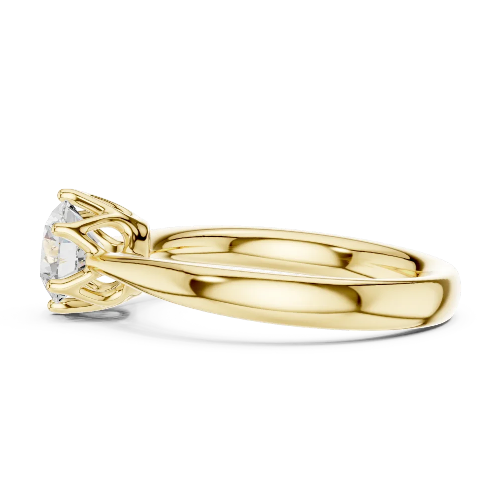 Essence Round Brilliant Cut Solitaire Ring - Image 4