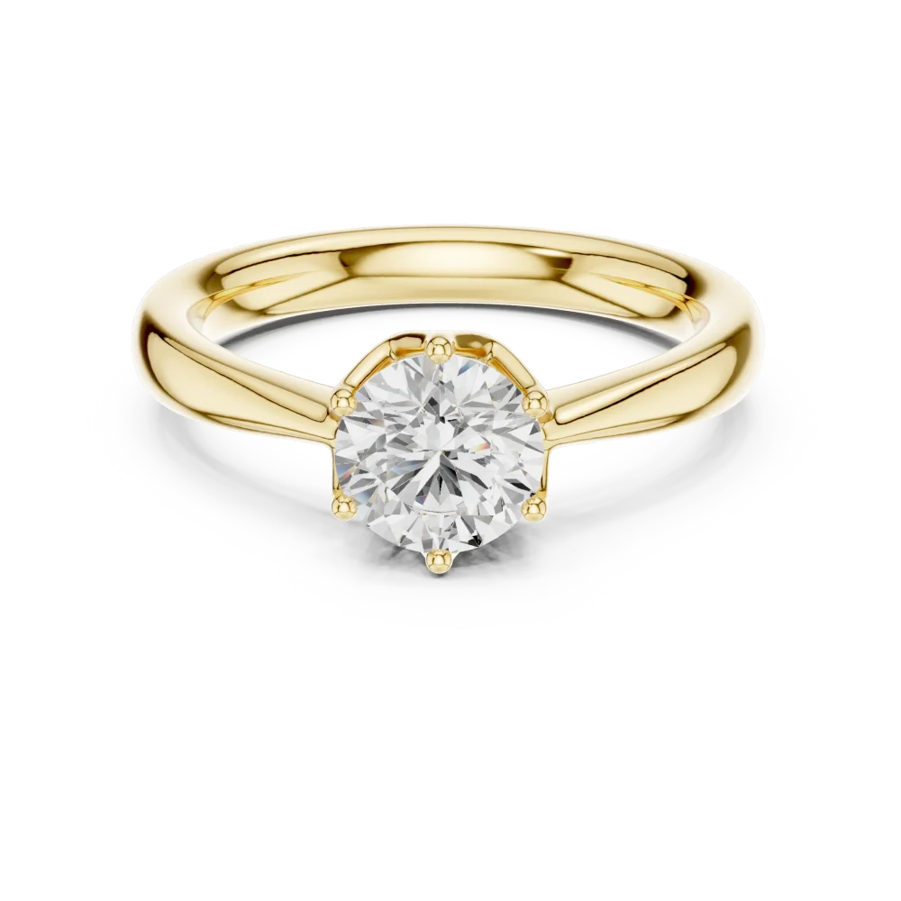 Essence Round Brilliant Cut Solitaire Ring - Image 2