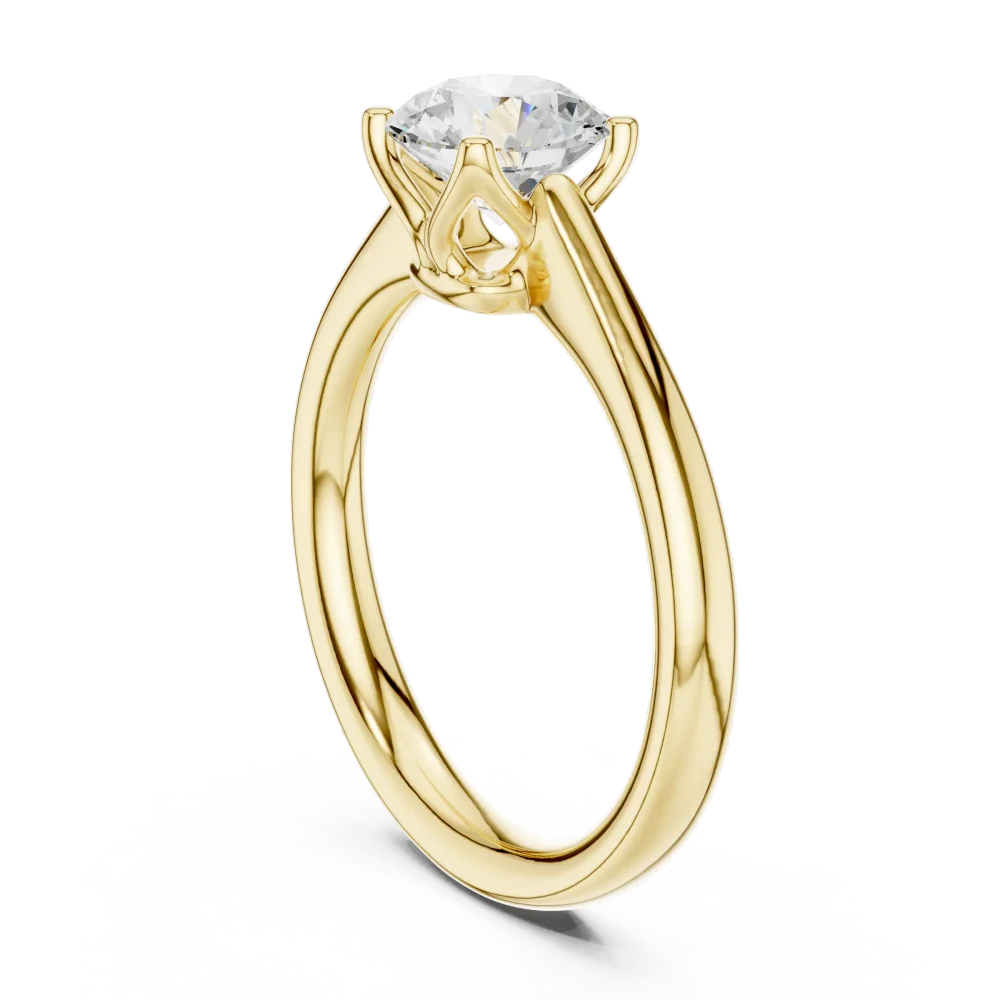 Essence Round Brilliant Cut Solitaire Ring - Image 3