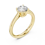 Essence Round Brilliant Cut Solitaire Ring