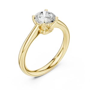 Essence Round Brilliant Cut Solitaire Ring