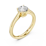 Essence Round Brilliant Cut Solitaire Engagement Ring