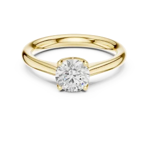 Essence Round Brilliant Cut Solitaire Engagement Ring - Image 2