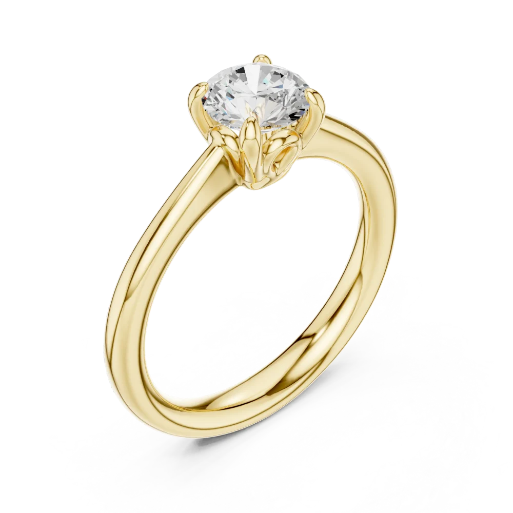 Experience true brilliance with this refined round Solitaire ring. Featuring a DIAMEUR lab-grown diamond, it is the perfect sustainable luxury. Shop now.
