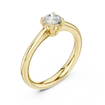 Essence Round Brilliant Cut Solitaire Ring