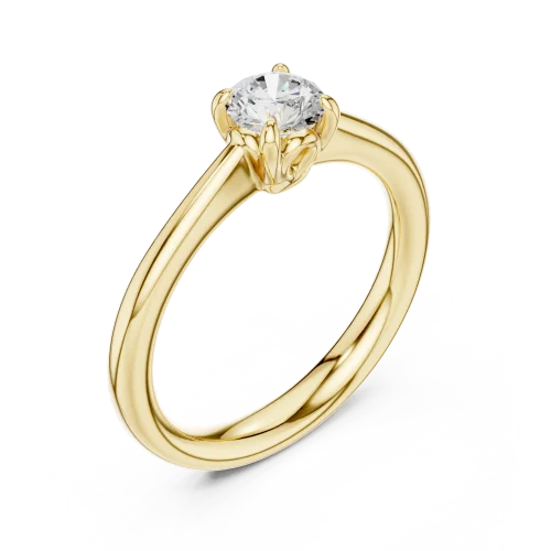 Essence Round Brilliant Cut Solitaire Ring