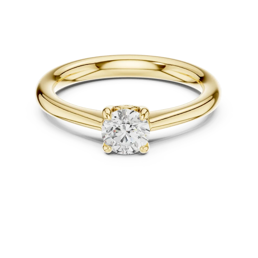 Essence Round Brilliant Cut Solitaire Ring - Image 2