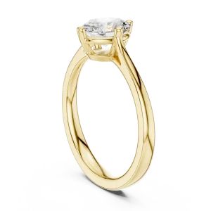 Essence Oval Cut Floating Solitaire Ring - Image 3