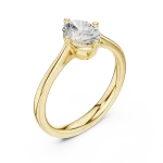 Essence Oval Cut Floating Solitaire Ring