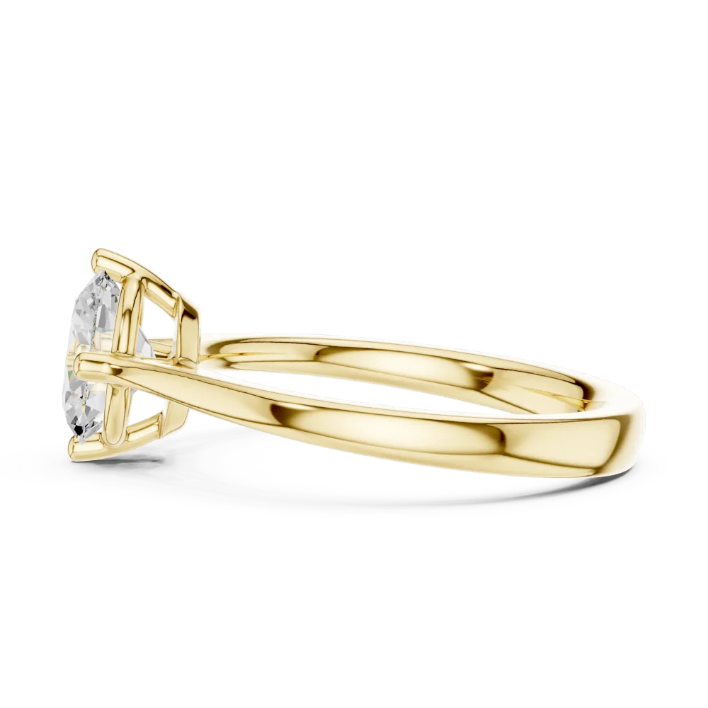Essence Oval Cut Floating Solitaire Ring - Image 4
