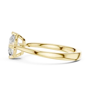 Essence Oval Cut Floating Solitaire Ring - Image 4
