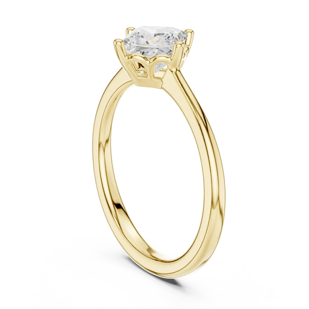 Essence Princess Cut Solitaire Engagement Ring - Image 3