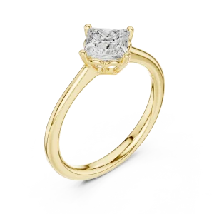 Essence Princess Cut Solitaire Engagement Ring