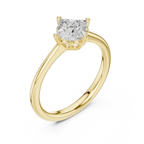 Essence Princess Cut Solitaire Engagement Ring
