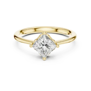Essence Princess Cut Solitaire Engagement Ring - Image 2